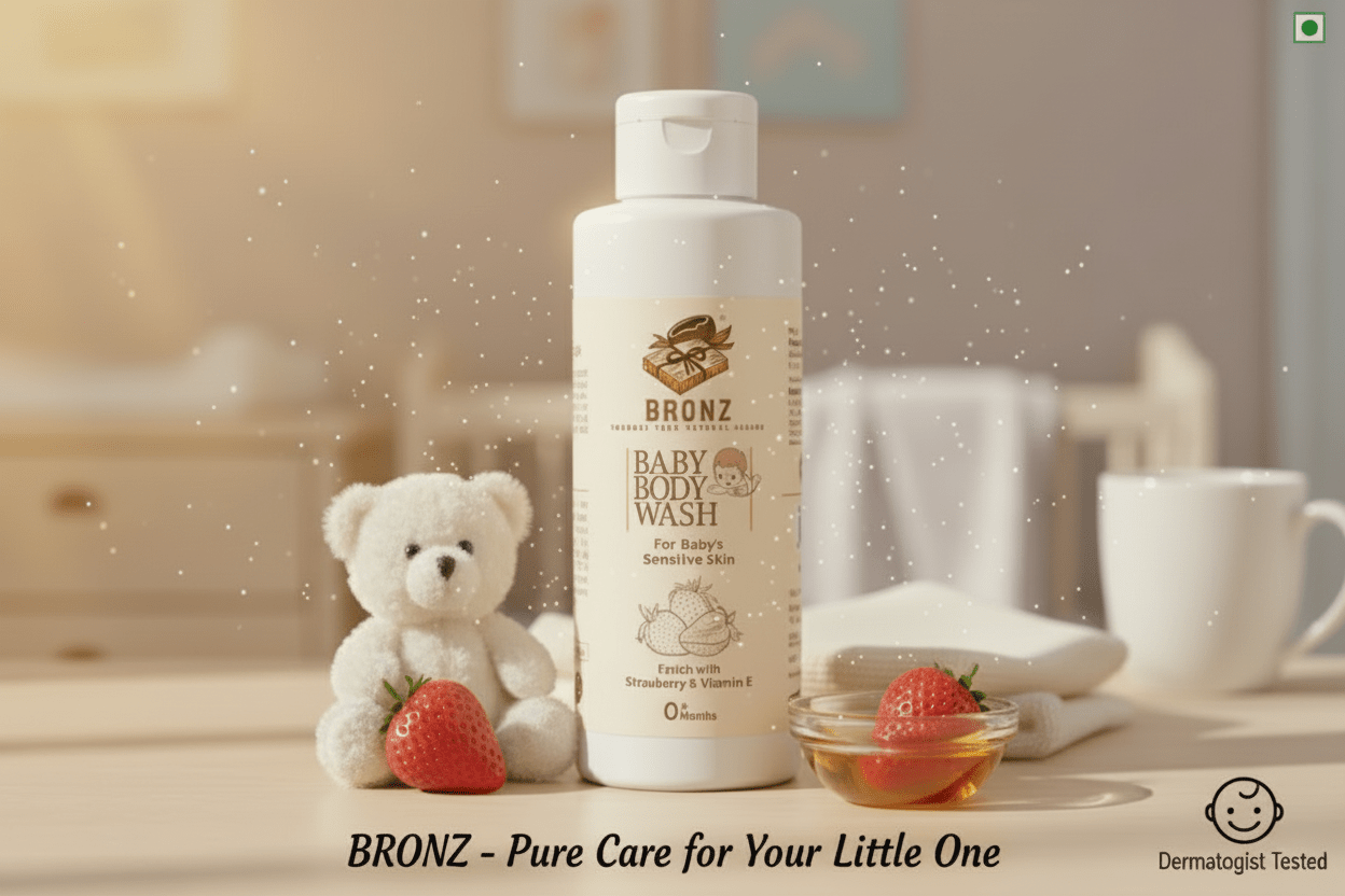 Bronz Baby Body Lotion(100ml), Massage Oil(100ml) & Body Wash(100ml) Gift Pack For Your Loved Ones - BRONZBronz Baby Body Lotion(100ml), Massage Oil(100ml) & Body Wash(100ml) Gift Pack For Your Loved OnesBRONZBRONZ5698562541Bronz Baby Body Lotion(100ml), Massage Oil(100ml) & Body Wash(100ml) Gift Pack For Your Loved Ones