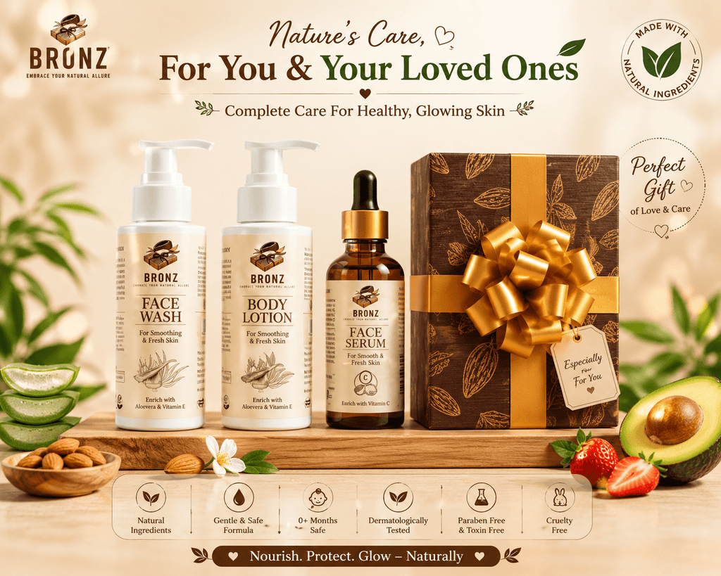 Bronz Body Lotion, Face Serum Vitamin C & Face Wash, Gift Pack For Your Loved Ones - BRONZBronz Body Lotion, Face Serum Vitamin C & Face Wash, Gift Pack For Your Loved OnesSkin CareBRONZBRONZ5955265415Bronz Body Lotion, Face Serum Vitamin C & Face Wash, Gift Pack For Your Loved Ones