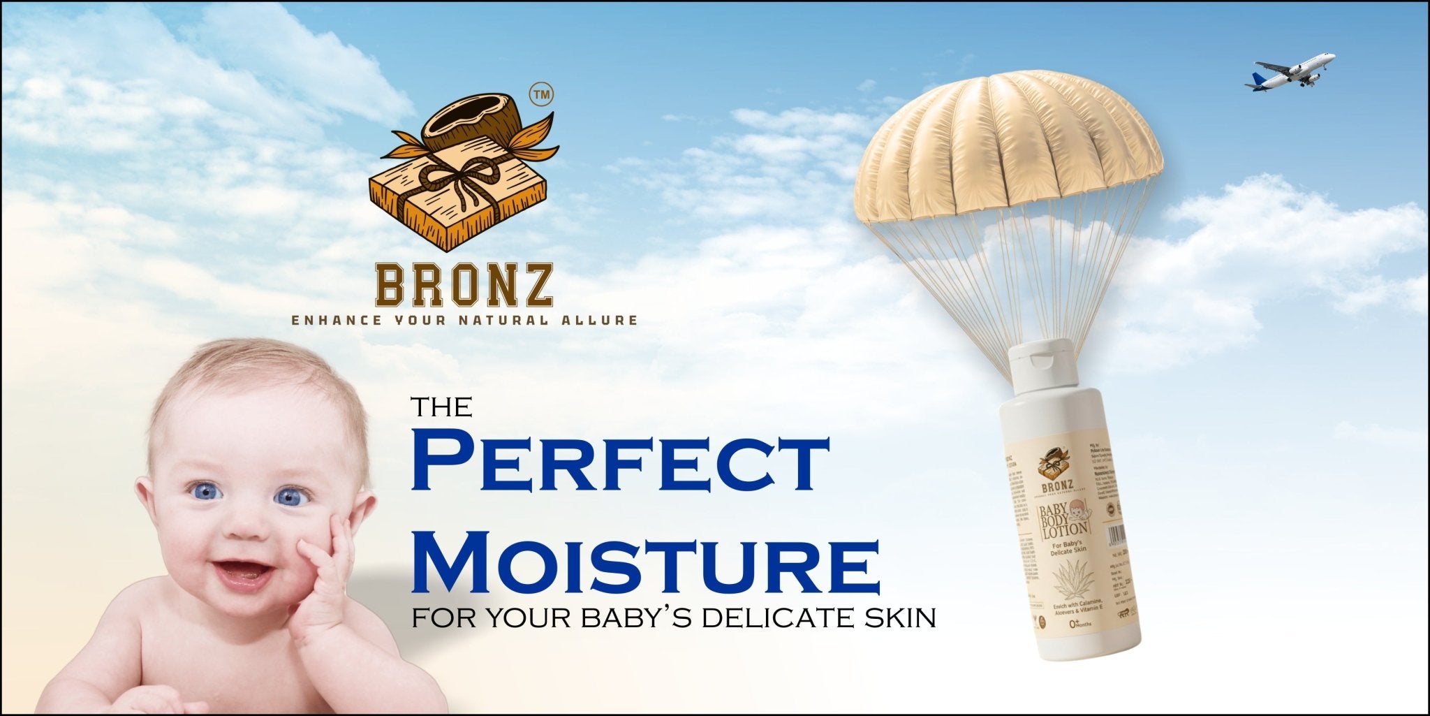 Bronz Baby Body Lotion Enrich With Calamine, Aloevera & Vitamin E 0+ Months 200ml - BRONZBronz Baby Body Lotion Enrich With Calamine, Aloevera & Vitamin E 0+ Months 200mlBronzBRONZ#original_value#